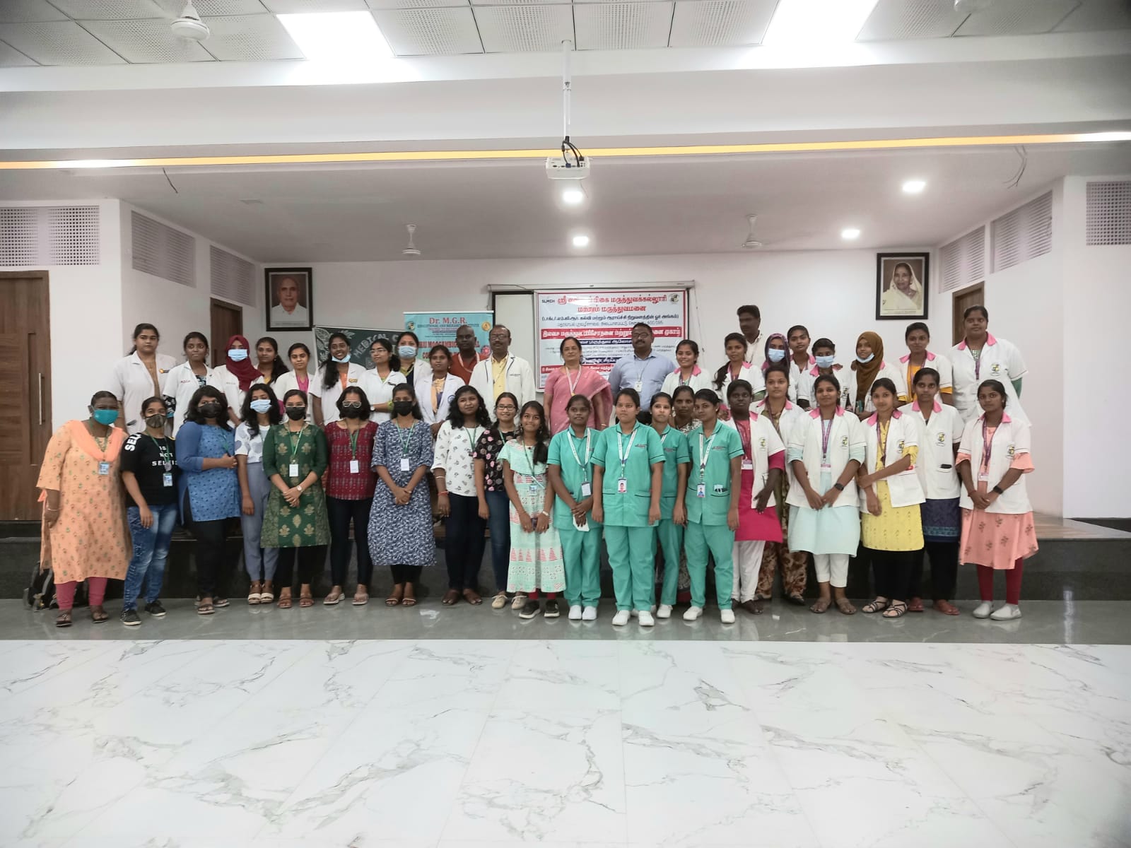On account of World Health Day, Free Medical Camp on at BS Mootha Girls School​