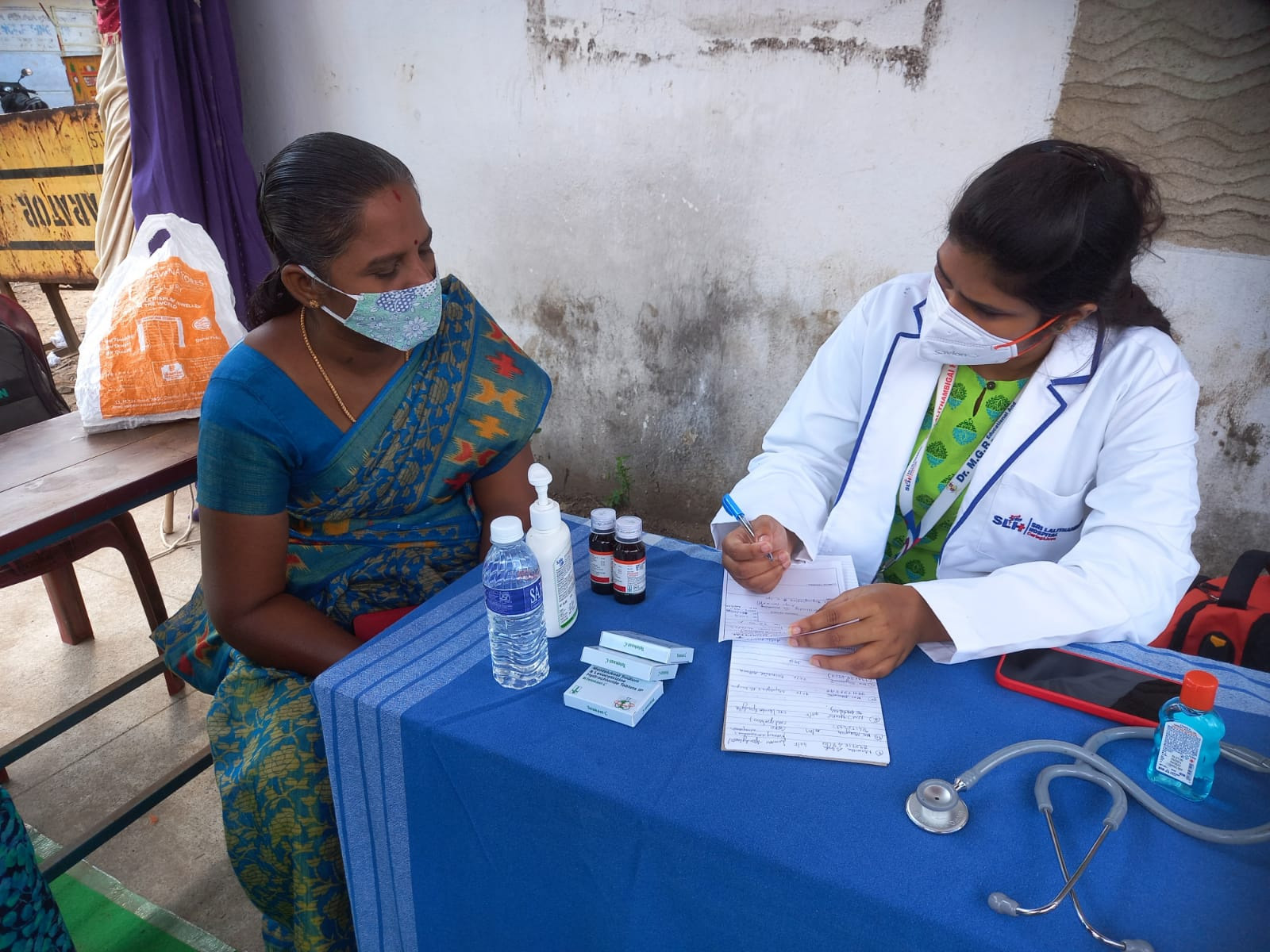 Free Medical Camp conducted at Shri Draupathi Amman Kovil Street, Korattur, Chennai.​