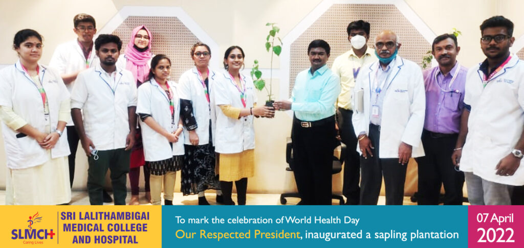 To mark the celebration of World Health Day Our Respected President, inaugurated a sapling plantation To mark the celebration of World Health Day Our Respected President, inaugurated a sapling plantation