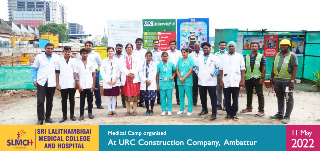 Medical Camp at URC Construction Company, Ambattur