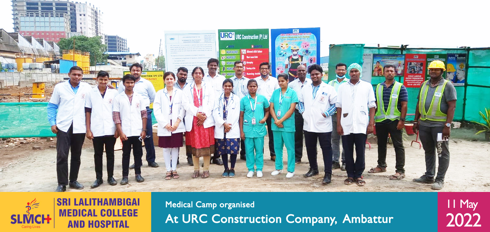 Medical Camp at URC Construction Company, Ambattur