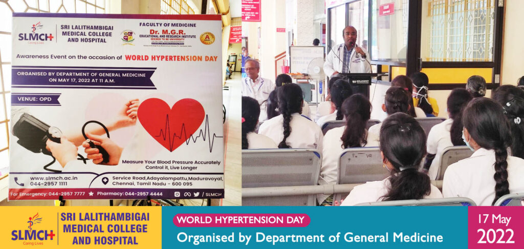 World hypertension day, organised by department of general medicine