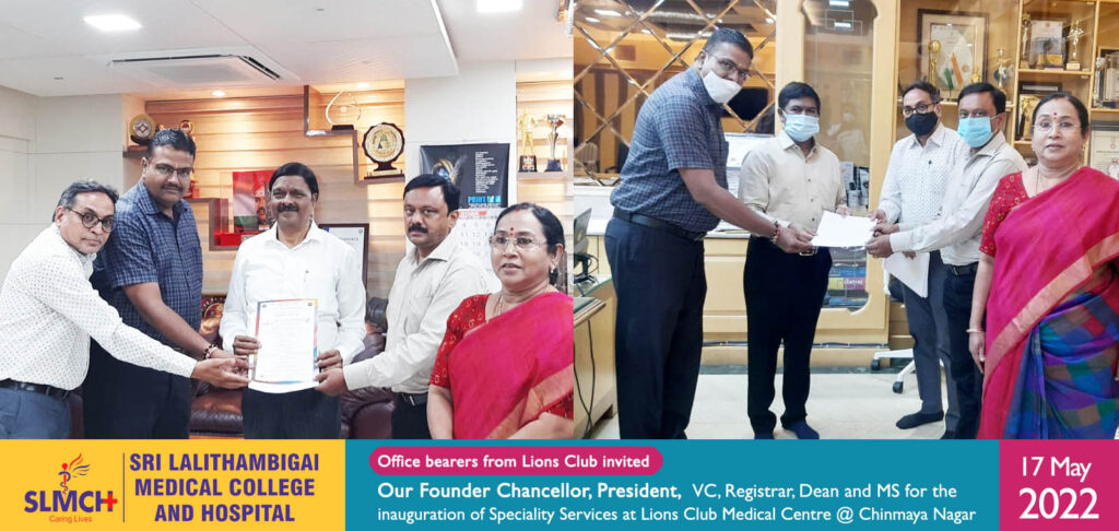 Office bearers from Lions Club invited our Founder Chancellor, President