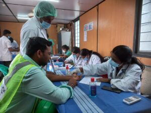 Medical Camp at URC Construction Company, Ambattur