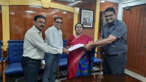 Office bearers from Lions Club invited our Founder Chancellor, President