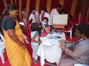 Medical Camp at Venkateswara Chakra School