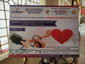 World hypertension day, organised by department of general medicine
