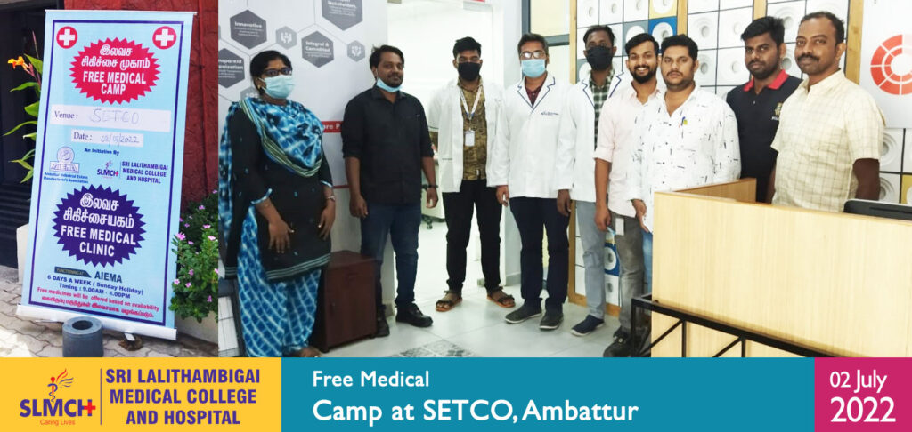 Free Medical Camp at SETCO, Ambattur