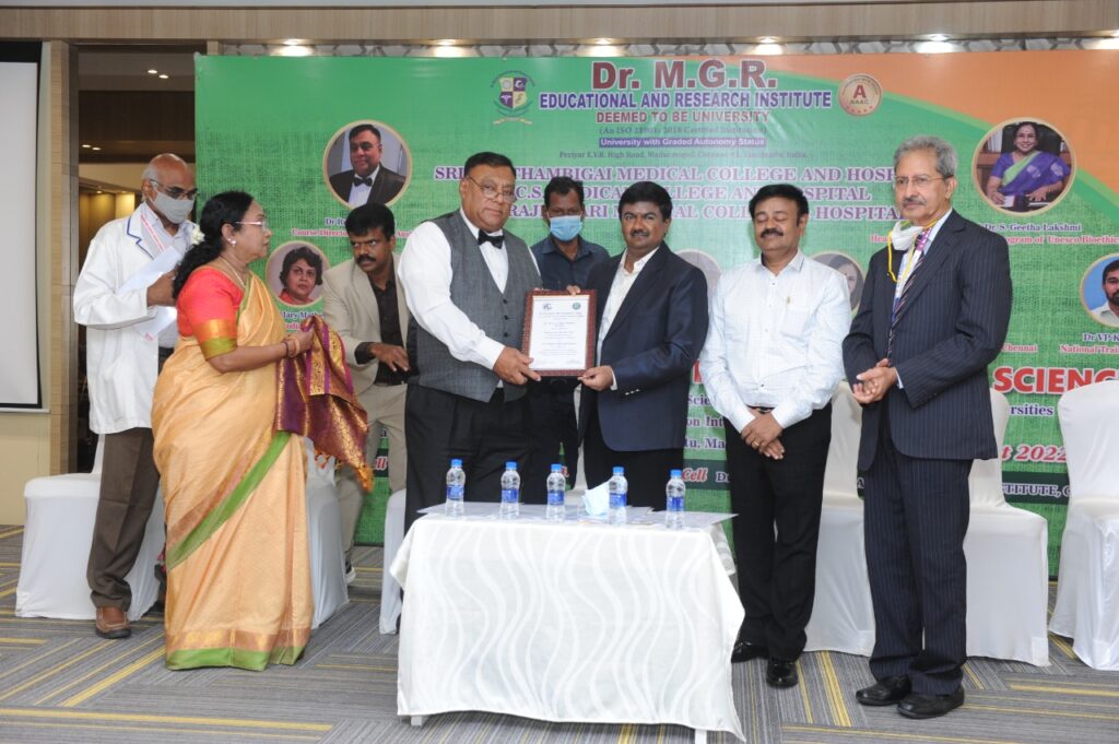 Our Dynamic and Honourable President sir has been awarded as chairperson - Bioethics unit of the International