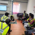 CPR training at URC construction