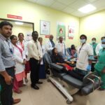 To mark the celebration of Our beloved Founder Chancellor's Birthday Blood Donation Camp