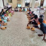 To mark the celebration of Our beloved Founder Chancellor's Birthday Lunch hospitality to Sumaithangi trust Mogappair East, Chennai