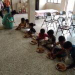 To mark the celebration of Our beloved Founder Chancellor's Birthday Lunch hospitality to Sumaithangi trust Mogappair East, Chennai