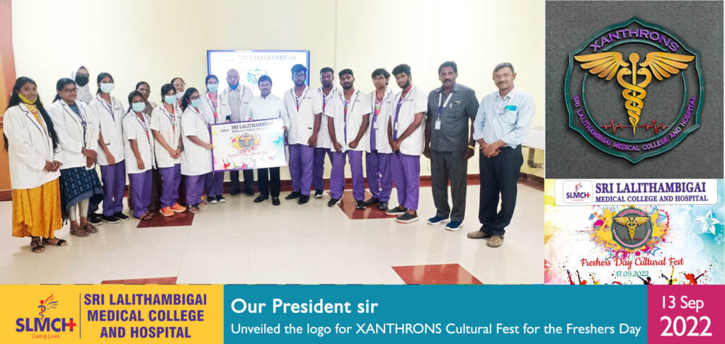 Our President sir unveiled the XANTHRONS logo the Cultural Fest