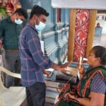 Free health checkup camp at temple