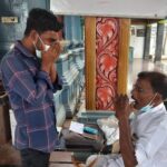 Free health checkup camp at temple