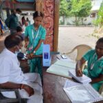 Free health checkup camp at temple