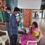 Free health checkup camp at temple