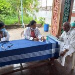 Free health checkup camp at temple