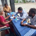 Free health checkup camp at temple