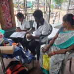 Free health checkup camp at temple