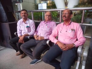 Pink Umbrella Walk at Chennai Airport