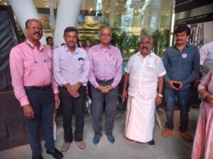 Pink Umbrella Walk at Chennai Airport