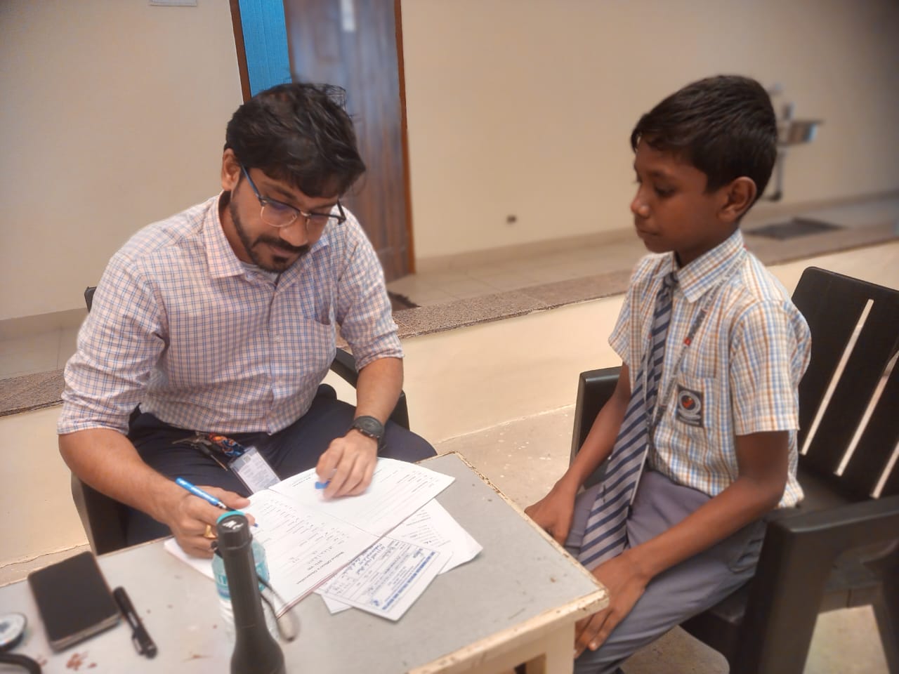 School Health Camp at Velammal Vidyalaya, Vanagaram
