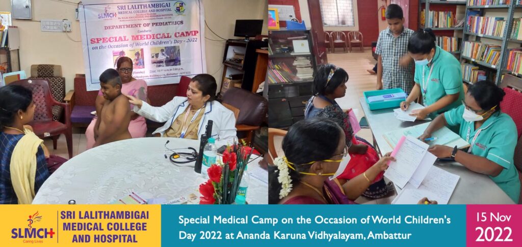 Special Medical Camp on the Occasion of World Children's Day 2022